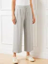 Talbots Misses - Airknit Stretch Wide Crop Pants - Grey Sky Heather - Xl  In Grey Sky Heather