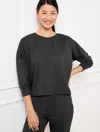 Talbots Misses - Buttery Soft Easy Knit Crewneck T-shirt - Iron Heather - Large  In Iron Heather