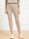 Talbots Misses - Buttery Soft Easy Knit Jogger Pants - Light Oak Heather - Small