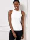 Talbots Misses - Contour Stretch Ribbedtank - White - Xl