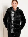 Talbots Convertible Puffer Jacket - Black - Large  In Black