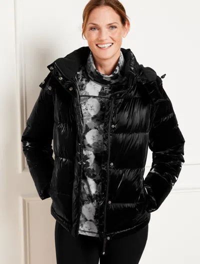 Talbots Convertible Puffer Jacket - Black - Large