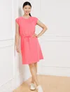 Talbots Misses - Crewneck T-shirt Dress - Cable Jacquard - Pink Lemonade - Xl  In Pink Lemonade