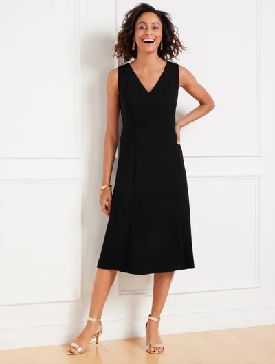 Talbots Misses - Easy Travel Fit & Flare Dress - Black - 10