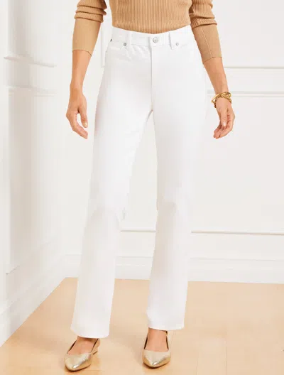 Talbots Petite - High-waist Barely Boot Jeans - White - Curvy Fit - 14