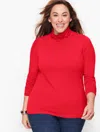 Talbots Long-sleeve Turtleneck Top - Red - 2x
