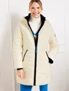 Talbots Petite - Midi Puffer Coat - Ivory - Xl  In Ivory