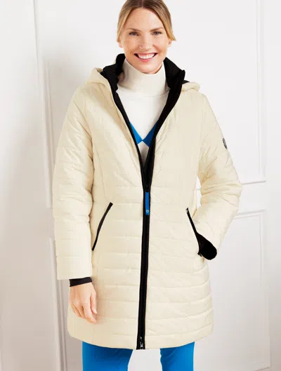 Talbots Petite - Midi Puffer Coat - Ivory - Xl