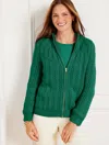 Talbots Mixed Stitch Cardigan Sweater - Highland Green - 3x  In Highland Green