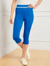 Talbots Plus Size - Performance Interlock Pedal Pusher Pants - Lapis Blue - 3x  In Lapis Blue