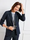 Talbots Faux Denim Modern Blazer - Indigo - 20  In Indigo