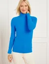 Talbots Plus Size - Ribbed Turtleneck Sweater - Bold Blue - 2x  In Bold Blue