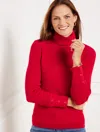 Talbots Plus Size - Ribbed Turtleneck Sweater - Red - 2x  In Red