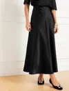Talbots Satin Maxi Slip Skirt - Black - 14  In Black