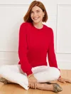 Talbots Scallop Trim Pullover Sweater - Red - X  In Red