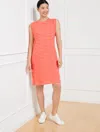 Talbots Misses - Sleeveless Dress - Ace Stripe - Hot Coral/coral Sand - Medium  In Hot Coral,coral Sand