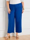 Talbots Super Easy Wide Crop Pants - Blue Majesty - 1x  In Blue Majesty