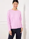 Talbots Misses - Supersoft Jersey Boxy T-shirt - Orchid Mist - Large  In Orchid Mist