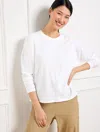 Talbots Misses - Supersoft Jersey Boxy T-shirt - White - Xl