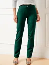 Talbots Straight Leg Velveteen Pants - Highland Green - 16