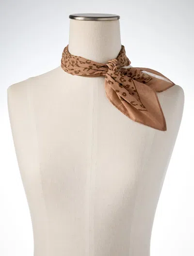 Talbots Modern Leopard Neckerchief - Camel Beige - 001