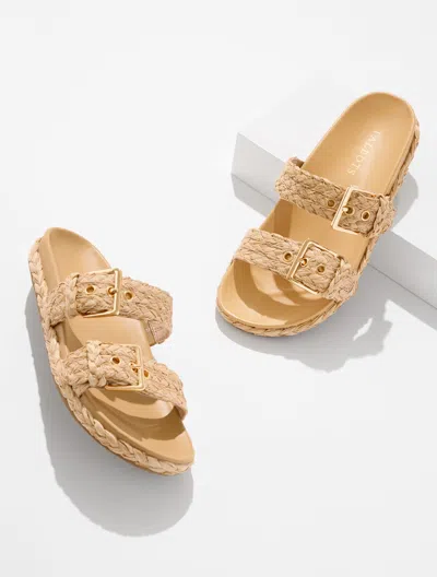 Talbots Morgan Braided Raffia Slides - Natural - 9m  In Neutral
