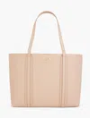 Talbots Morgan Pebble Leather Tote - Rattan - 001  In Rattan