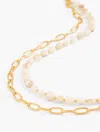 Talbots Mother-of-pearl Layered Necklace - Ivory/gold - 001