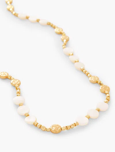 Talbots Mother-of-pearl Long Necklace - Ivory Pearl/gold - 001