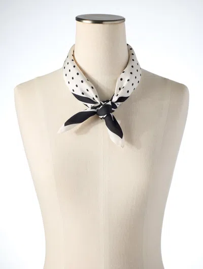 Talbots Mystic Dot Neckerchief - Black/ivory - 001  In Black,ivory