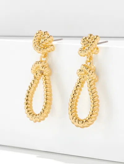 Talbots Nautical Knots Drop Earrings - Gold - 001