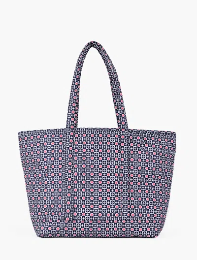 Talbots Neely & Chloe™ Quilted Large Tote - Medallion Dot - Ink - 001