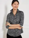 Talbots Misses - Non-iron Perfect Shirt - Fiery Leopard - Black/grey - 2  In Black,grey