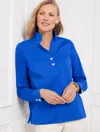 Talbots Non-iron Popover Shirt - Royal Blue - X