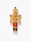 Talbots Nutcracker Brooch - Red/gold - 001  In Multi