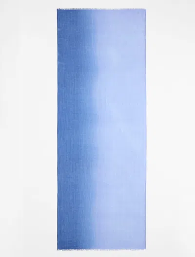 Talbots Ombrã© Oblong Scarf - Vista Blue - 001