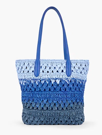 Talbots Ombrã© Straw Tote - Blueberry Hill - 001