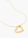 Talbots Open Heart Pendant Necklace - Gold - 001  In Gold