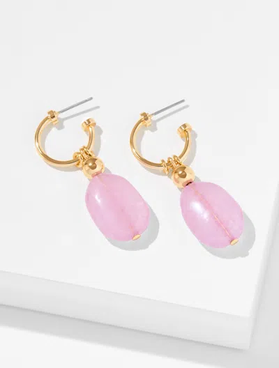 Talbots Oralia Hoop Earrings - Lavender Dawn/gold - 001