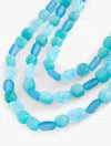 Talbots Organic Bead Layered Necklace - Vivid Turquoise Mlti/gold - 001  In Vivid Turquoise Mlti,gold