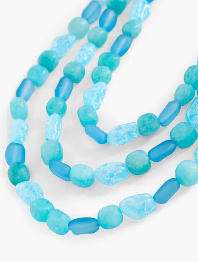 Talbots Organic Bead Layered Necklace - Vivid Turquoise Mlti/gold - 001  In Vivid Turquoise Mlti,gold