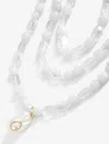 Talbots Organic Bead Layered Necklace - White/gold - 001  In White,gold