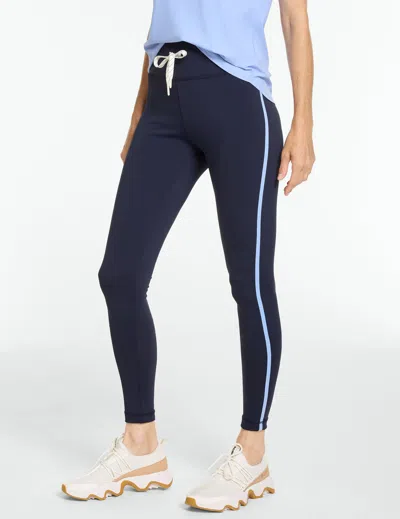 Talbots Out & About Leggings - Side Stripe - Blue - Xs