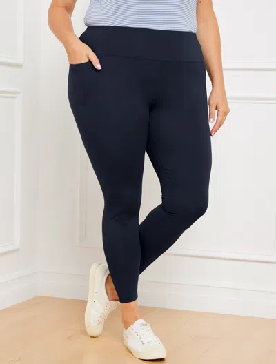 Talbots Out & About Essential Leggings - Blue - 1x  In Blue