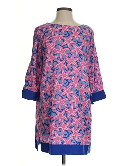 Pre-owned Talbots Outlet 3/4 Sleeve Blouse In Pink