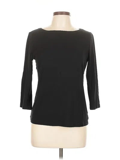 Pre-owned Talbots Outlet 3/4 Sleeve T-shirt In Black