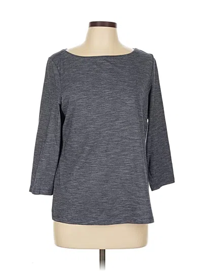 Pre-owned Talbots Outlet 3/4 Sleeve T-shirt In Gray