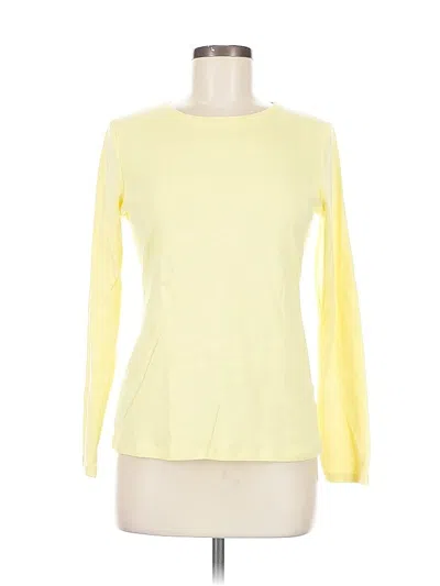 Pre-owned Talbots Outlet 3/4 Sleeve T-shirt In Yellow
