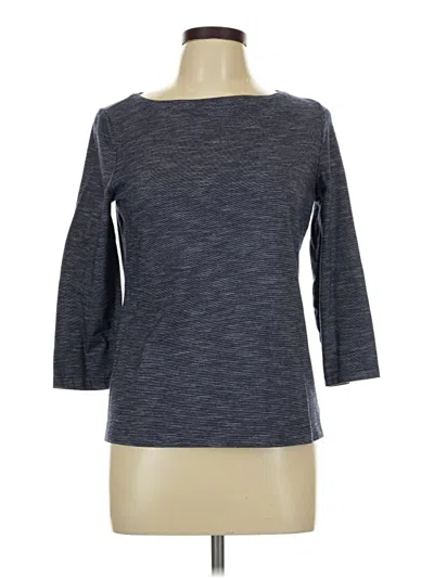Pre-owned Talbots Outlet 3/4 Sleeve Top Gray Boatneck Tops
