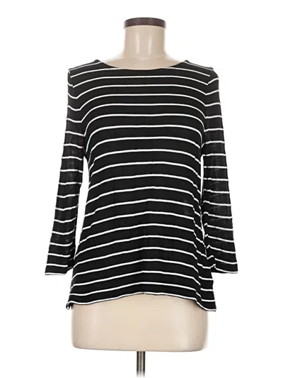 Pre-owned Talbots Outlet 3/4 Sleeve T-shirt In Black